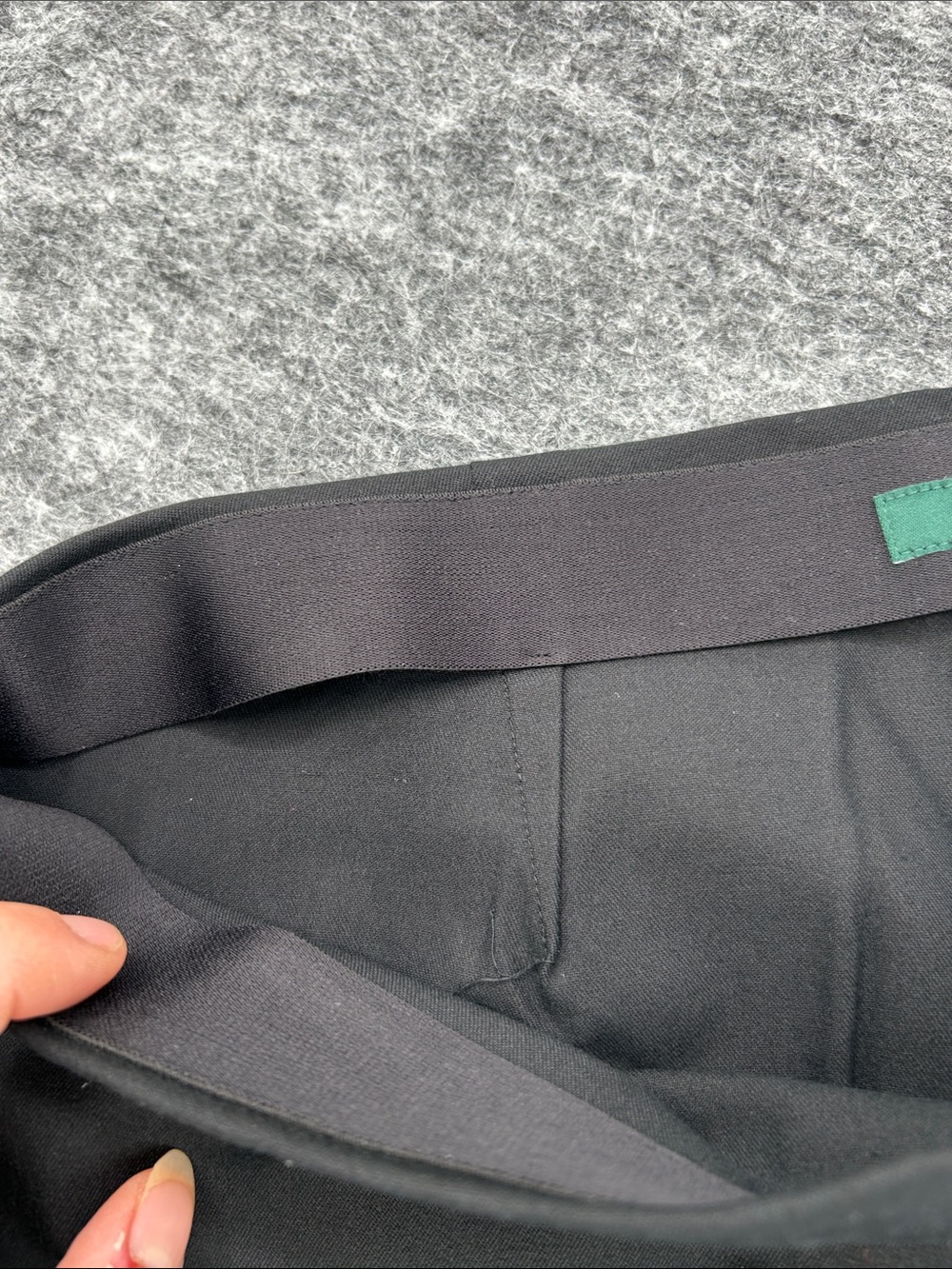 Lauren Ralph Lauren Black Pull-On Ankle Pants Size 12 Stretch Slim Career - Picture 8 of 11